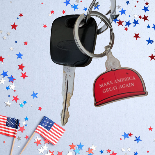 MAGA Hat Keychain