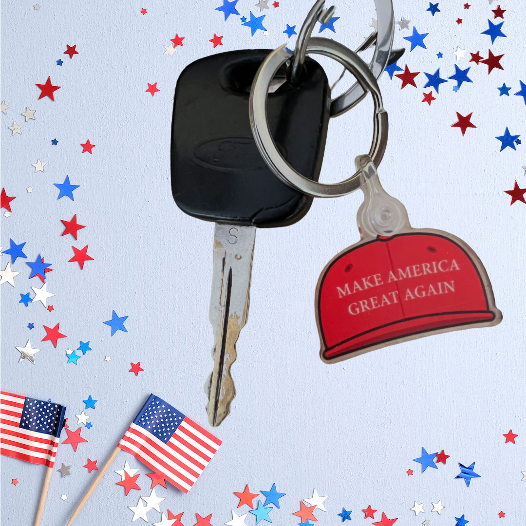 MAGA Hat Keychain